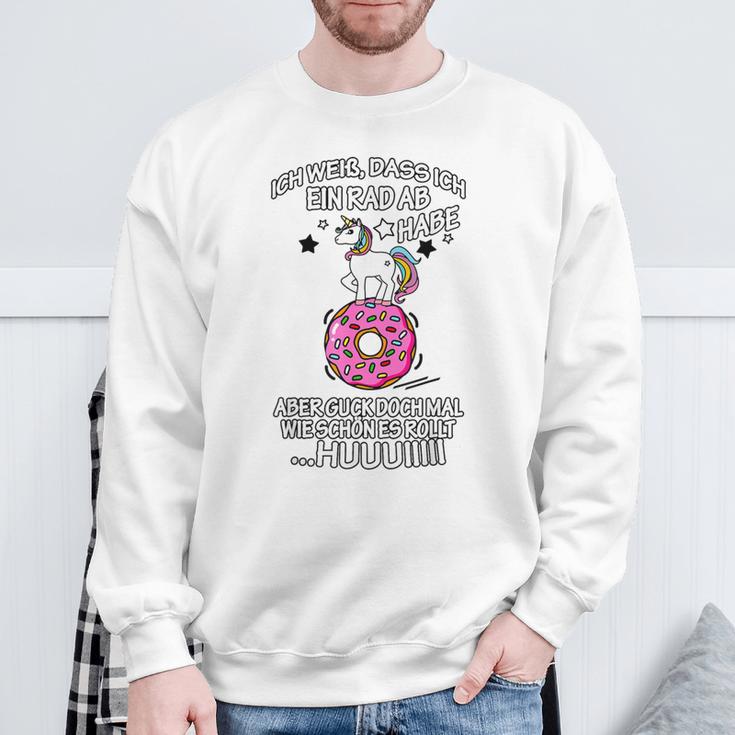 Ich Weiß Das Ich Ein Rad Ab Habe Donut I Know That Sweatshirt Geschenke für alte Männer