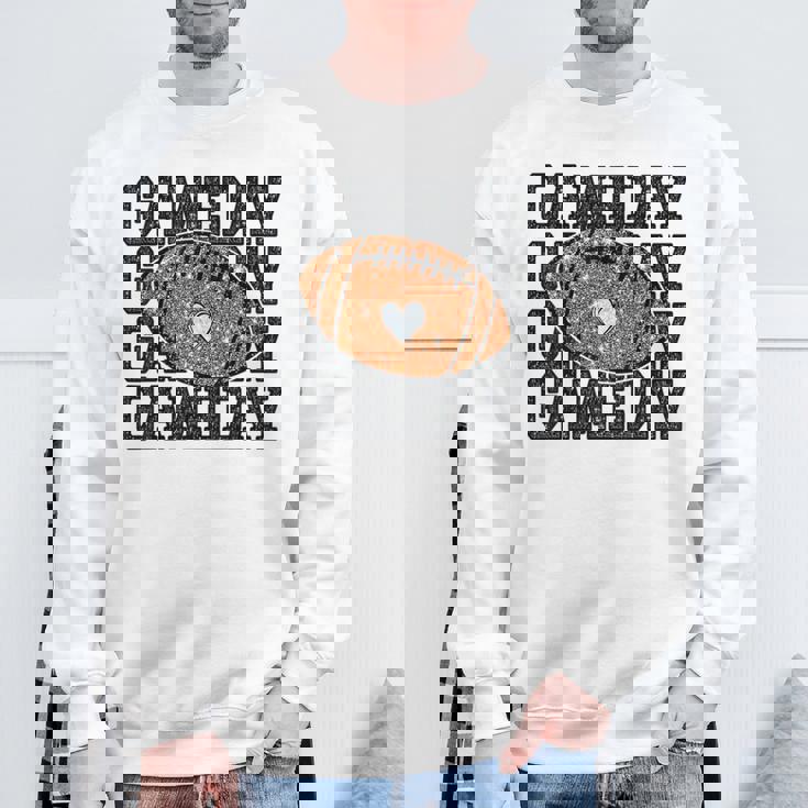 Game Day Football Bling Bling Football Lover Trendy Sweatshirt Gifts for Old Men Game Day Football Bling Bling Football Lover Trendy Sweatshirt Gifts for Old Men