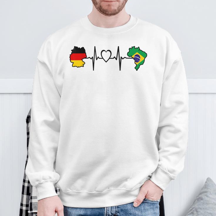 German Brazil Flag Sweatshirt Geschenke für alte Männer