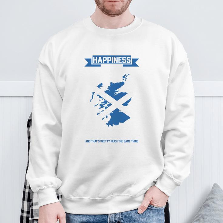 Glück Können Sie Go To Scotland Long-Sleeved Sweatshirt Geschenke für alte Männer