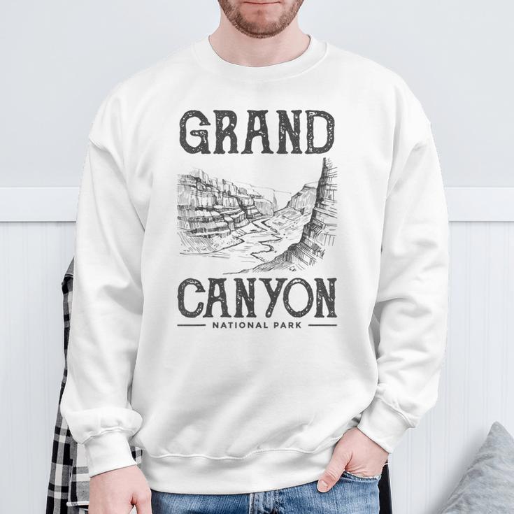 Grand Canyon Npintage Souvenir Gray Sweatshirt Geschenke für alte Männer