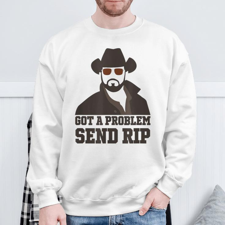 Habe Ein Problem Rip Senden Gray Sweatshirt Geschenke für alte Männer