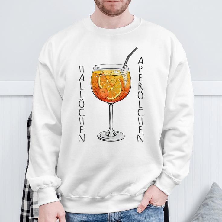 Hallöchen Aperölchen Spritz Fan Aperoliker Sweatshirt Geschenke für alte Männer