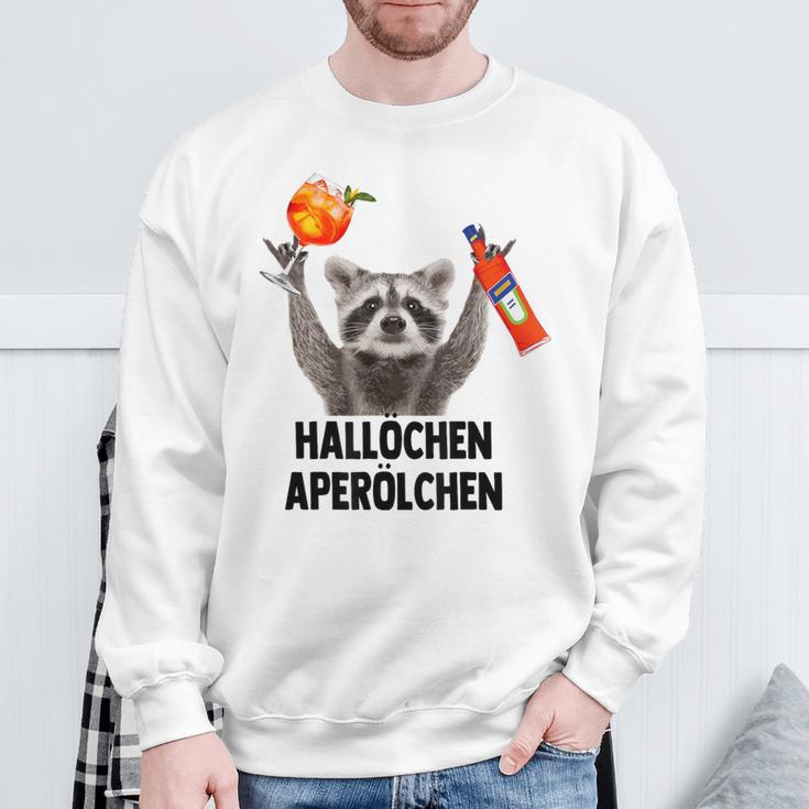 Hallochen Aperölchen X Raccoon Meme Racoon X Pedro Spritz Sweatshirt Geschenke für alte Männer