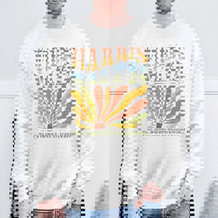 Harris Walz For A Brighter Tomorrow Kamala Harris Walz 2024 Sweatshirt Gifts for Old Men