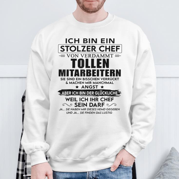 Ich Bin Ein Stolzer Chefonerdammt Tollen Mitarbeitern Gray Sweatshirt Geschenke für alte Männer