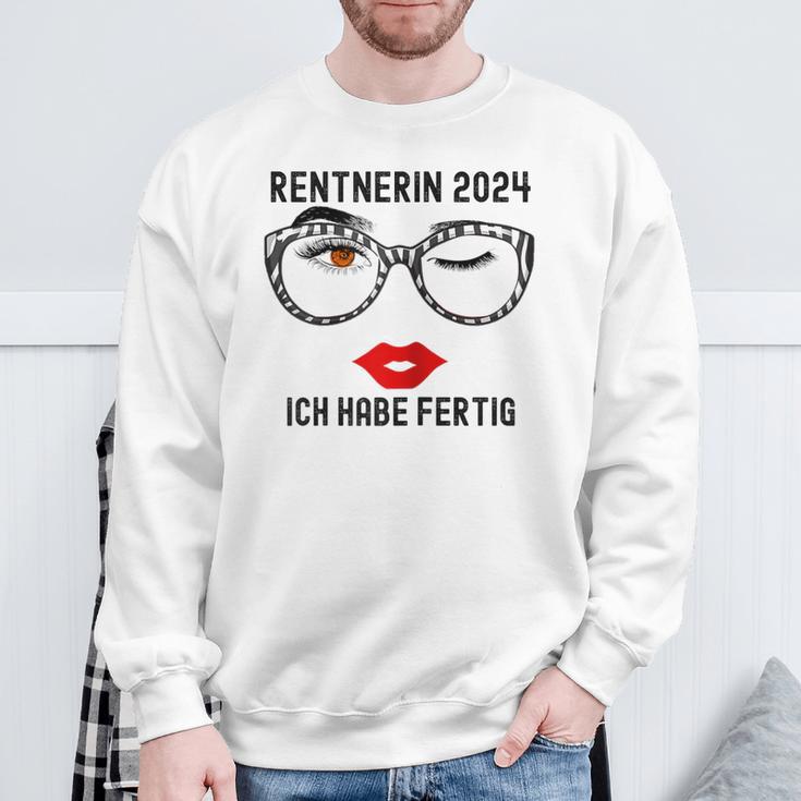 Ich Habe Fertig Rente 2024 Sweatshirt Geschenke für alte Männer