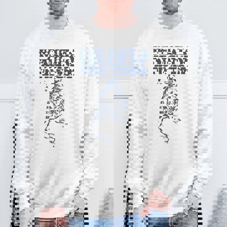 I've Got A Touch Of The ‘Tism Vintage Sweatshirt Gifts for Old Men