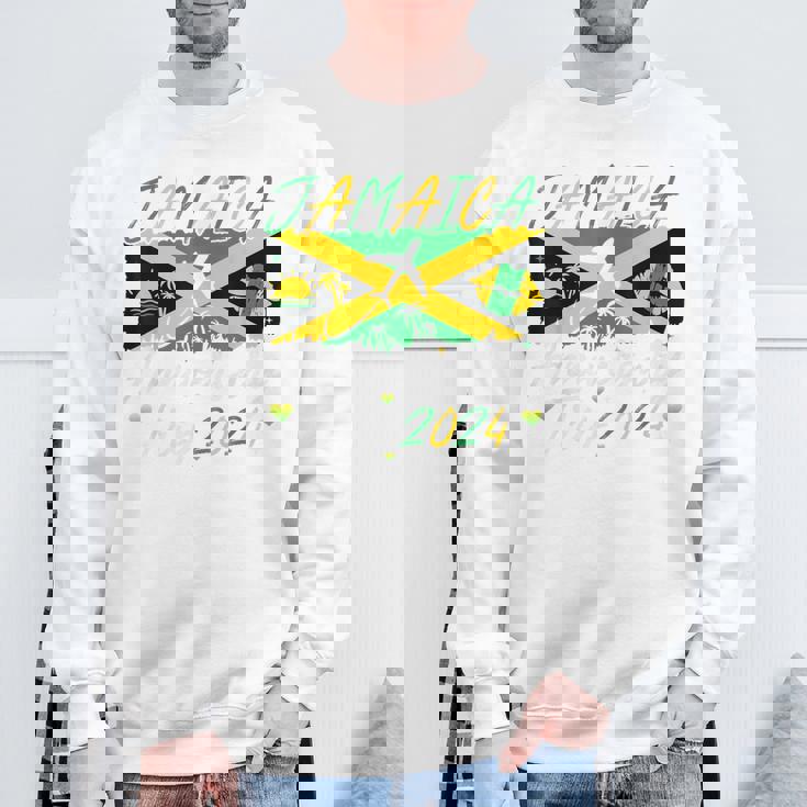 Jamaica Anniversary Trip 2024 Couple Summer Vacation Trip Sweatshirt Gifts for Old Men