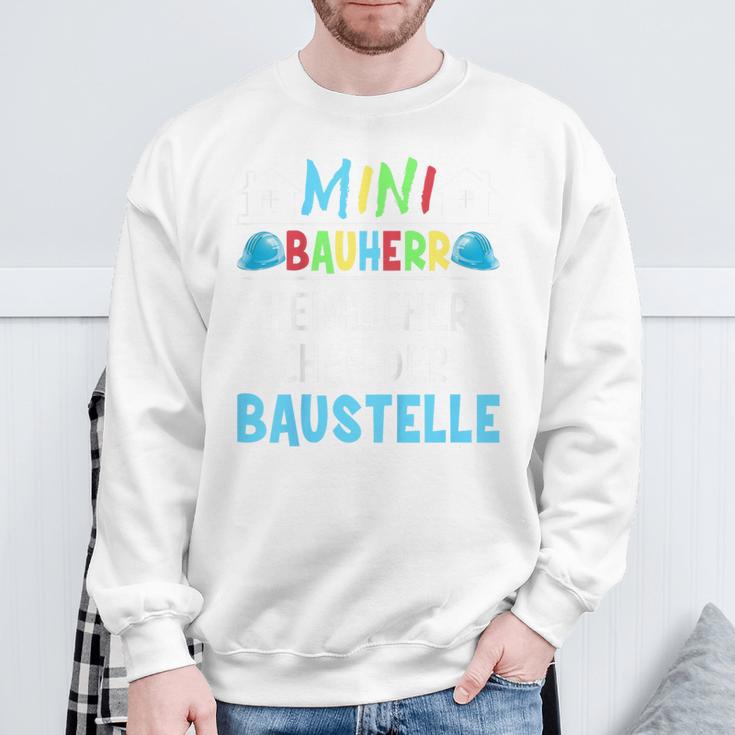 Kinder Alles Gute Zum Richtfest Mini Bauherr 2023 House Building Sweatshirt Geschenke für alte Männer