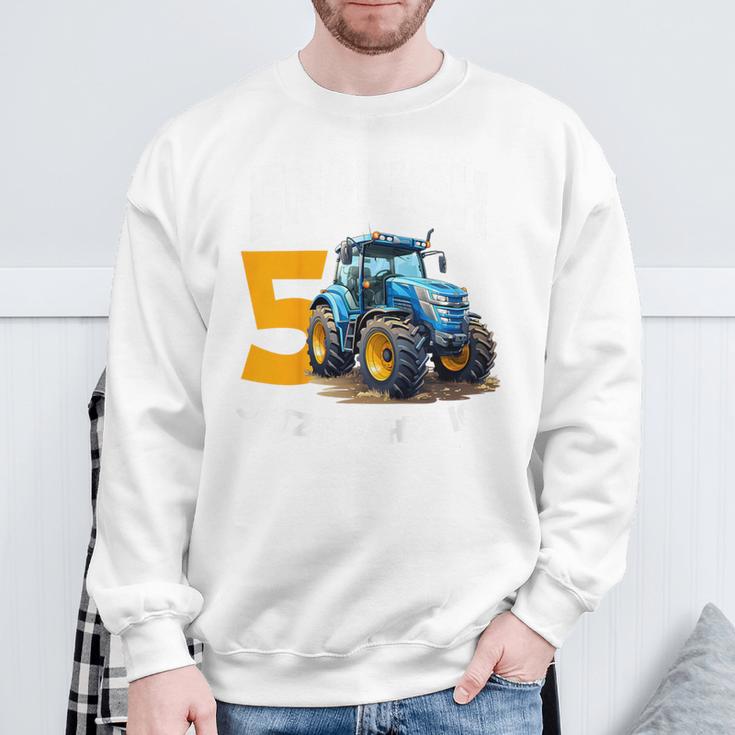 Kinder Endlich 5 Jetzt Fahre Ich Trekker Boys' Birthday Tractor Sweatshirt Geschenke für alte Männer