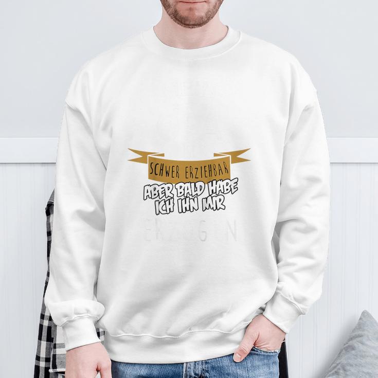 Kinder Meine Opa Ist Chwererziehbar My Grandpa Is He 80 Sweatshirt Geschenke für alte Männer