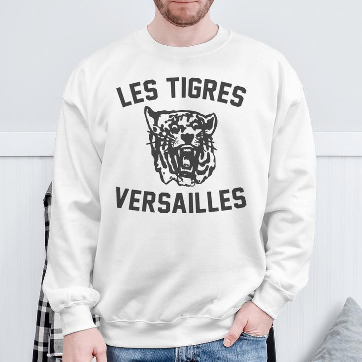 Les Tigresersailles France French Tigers Trendy Long-Sleeved Gray Sweatshirt Geschenke für alte Männer