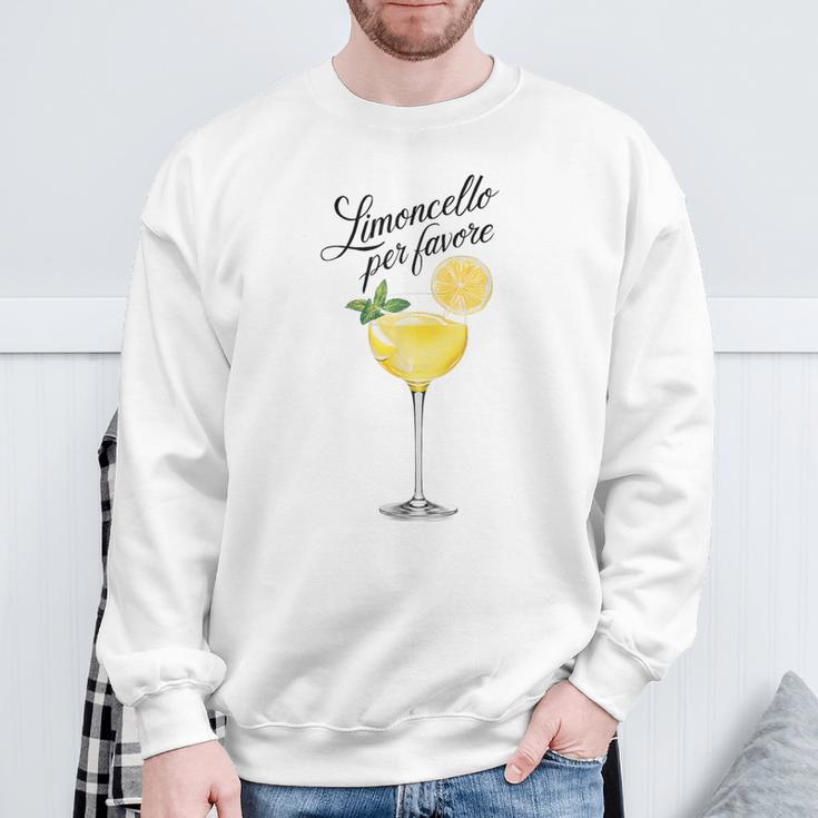 Limoncello Per Favore Italy Italian Lemon Gray Sweatshirt Geschenke für alte Männer