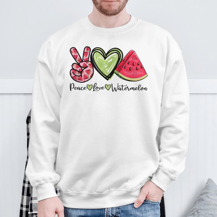 Melon Watermelon Summer Fruit Fruit Sweatshirt Geschenke für alte Männer