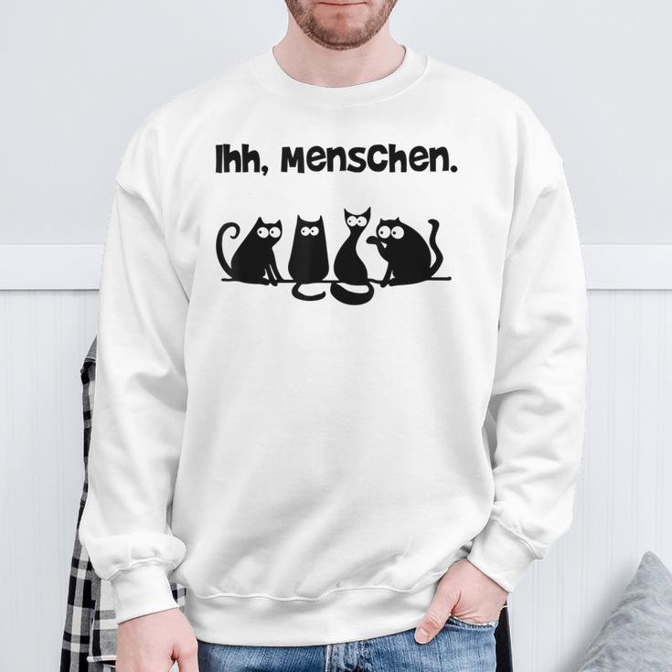 Her Menschen Cat Cat Motif Sweatshirt Geschenke für alte Männer