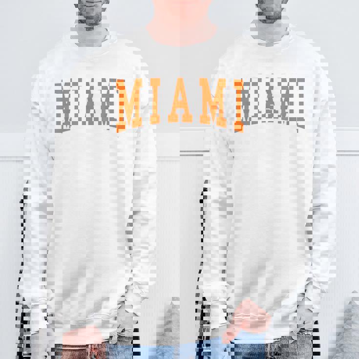 Miami Throwback Classic Sweatshirt Gifts for Old Men Miami Throwback Classic Sweatshirt Gifts for Old Men