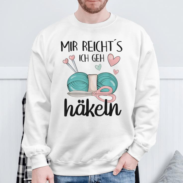 Mir Reichts Ich Geh Crocheted Wool Crochet Hook Sweatshirt Geschenke für alte Männer