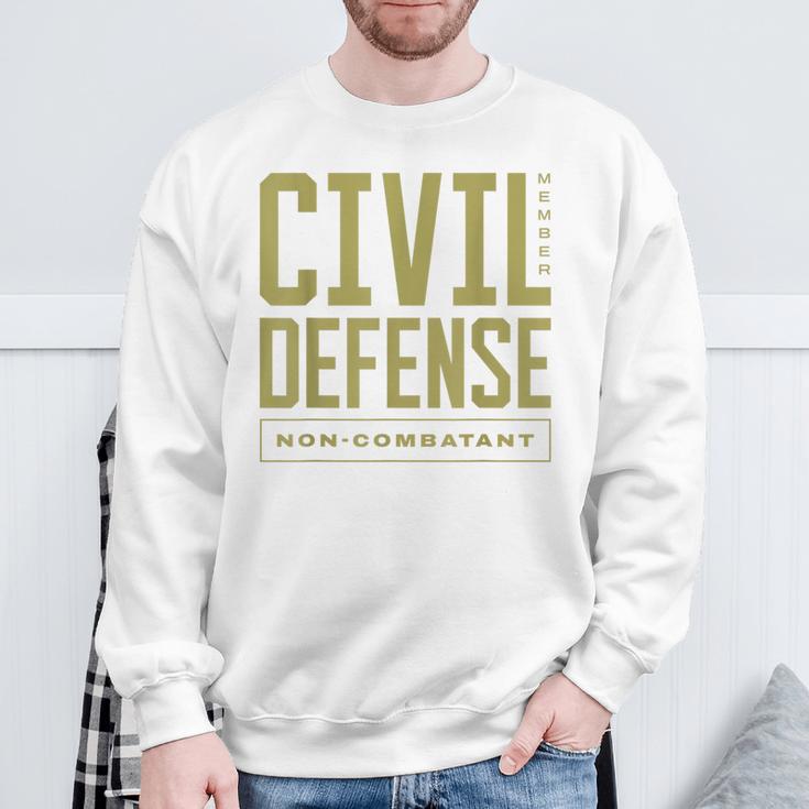 Mitgliedslabel Civil Defense Non Combatant Sweatshirt Geschenke für alte Männer