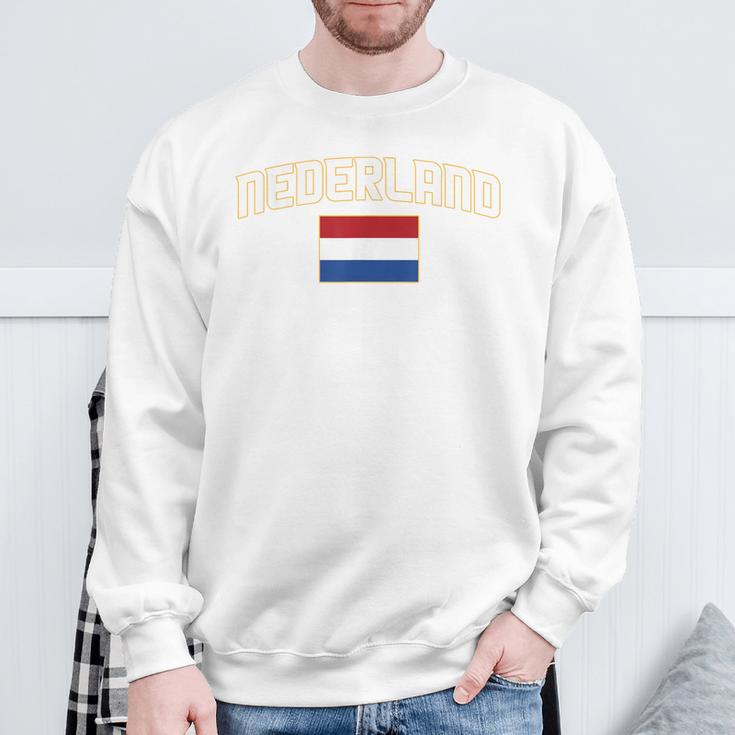 Netherlands Nederland Nederlandselag Netherlands Flag Orange Orange Sweatshirt Geschenke für alte Männer