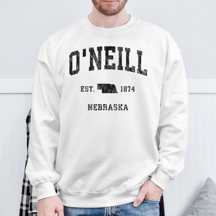 O'neill Nebraska Ne Sports intage Gray Sweatshirt Geschenke für alte Männer