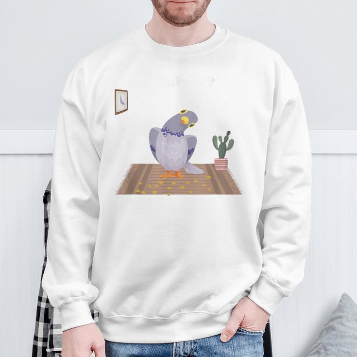 With Oskar Die Taube Oskar Gray Sweatshirt Geschenke für alte Männer