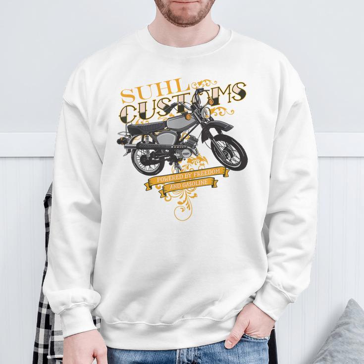 Ostdeutschland Suhl Simson Enduro S50 S51a Suhl Customs Sweatshirt Geschenke für alte Männer