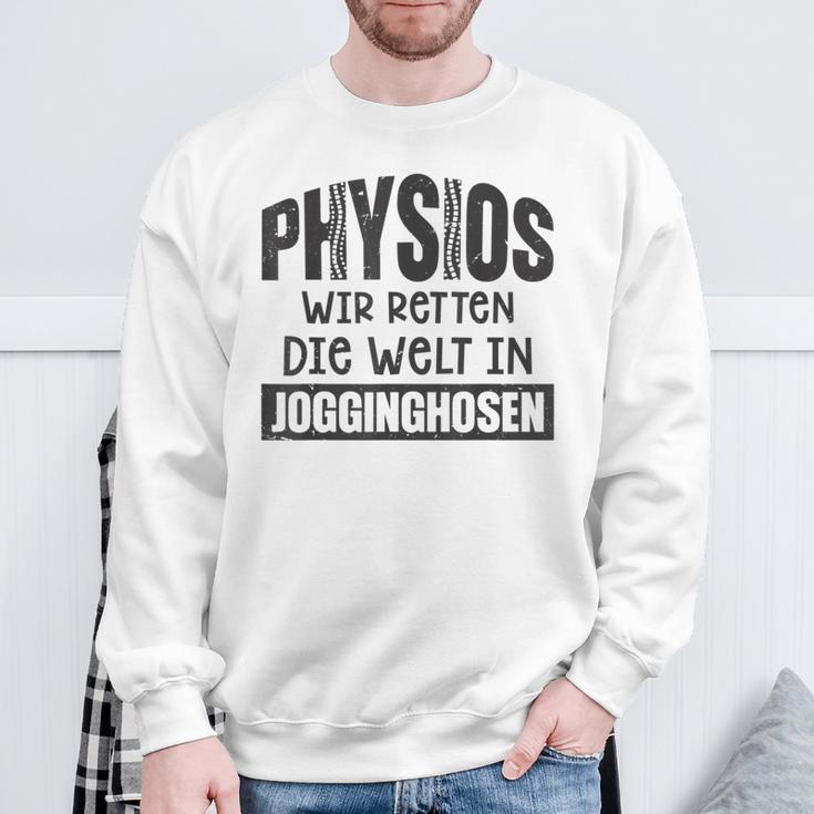 Physio Wir Retten Die Welt In Jogging Bottoms Gray Sweatshirt Geschenke für alte Männer