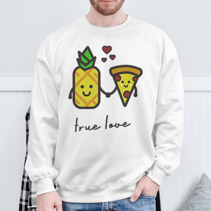 Pizza Hawaii True Love Pizza Love Sweatshirt Geschenke für alte Männer