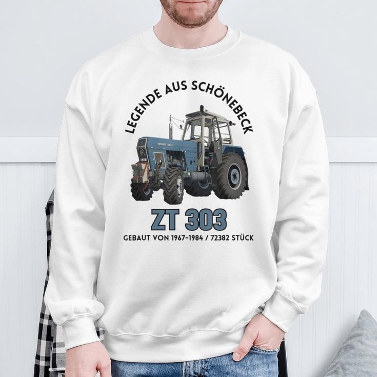 Progress Zt 303 Tractor Legend From Schönebeck Gray Sweatshirt Geschenke für alte Männer