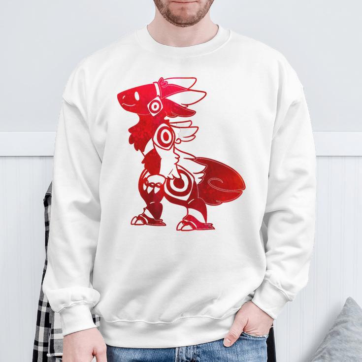 Protogen Fursuit Furry Red Krawattenfarbe Fursona Sweatshirt Geschenke für alte Männer