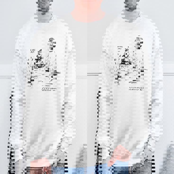 Rage Consumes Me Frog Sweatshirt Gifts for Old Men