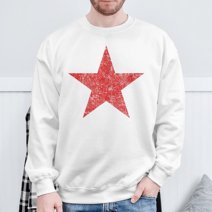 Red Starintage Ussr Soviet Union Revolution Sweatshirt Geschenke für alte Männer