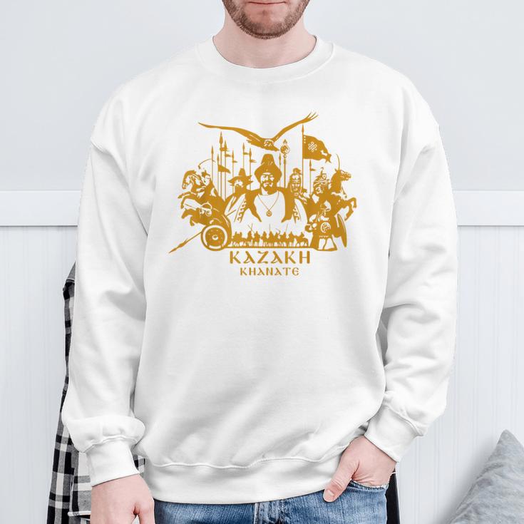 Republic Of Kazakhstan Qazaqstan Kazakhstan Kazakh Flag Sweatshirt Geschenke für alte Männer