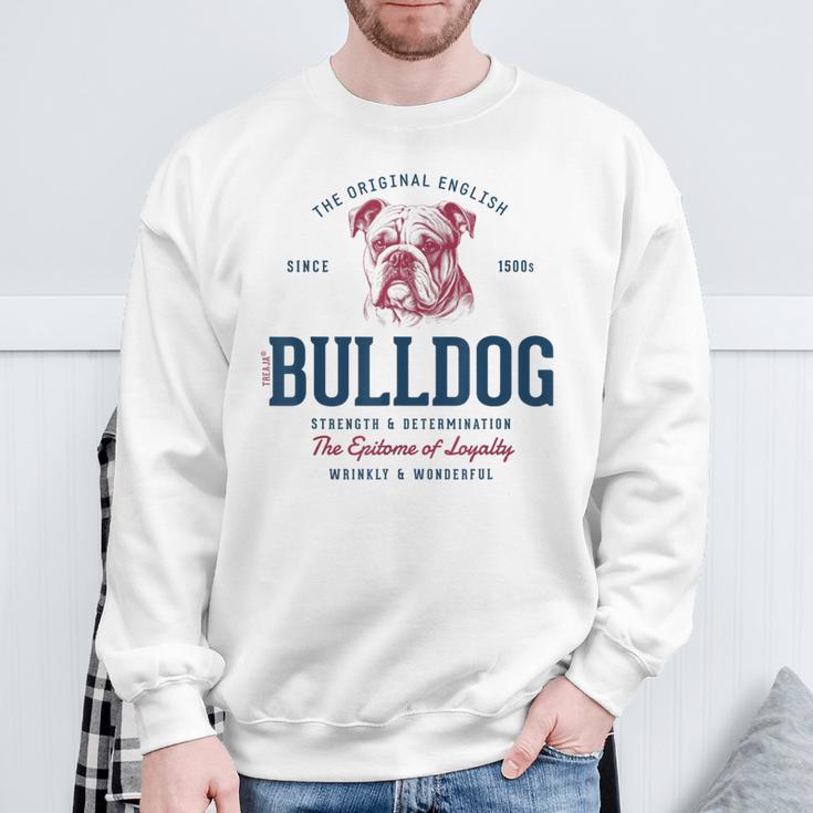 Retro Styleintage English Bulldog Sweatshirt Geschenke für alte Männer