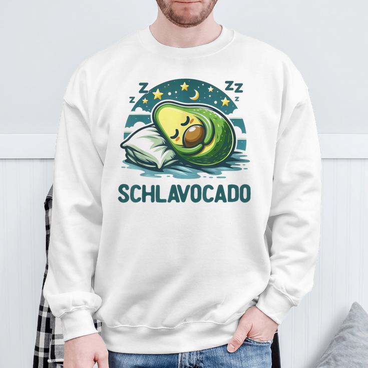 Schlavocado Avocado Pyjama Nachthemd Schlafanzug Sweatshirt Geschenke für alte Männer