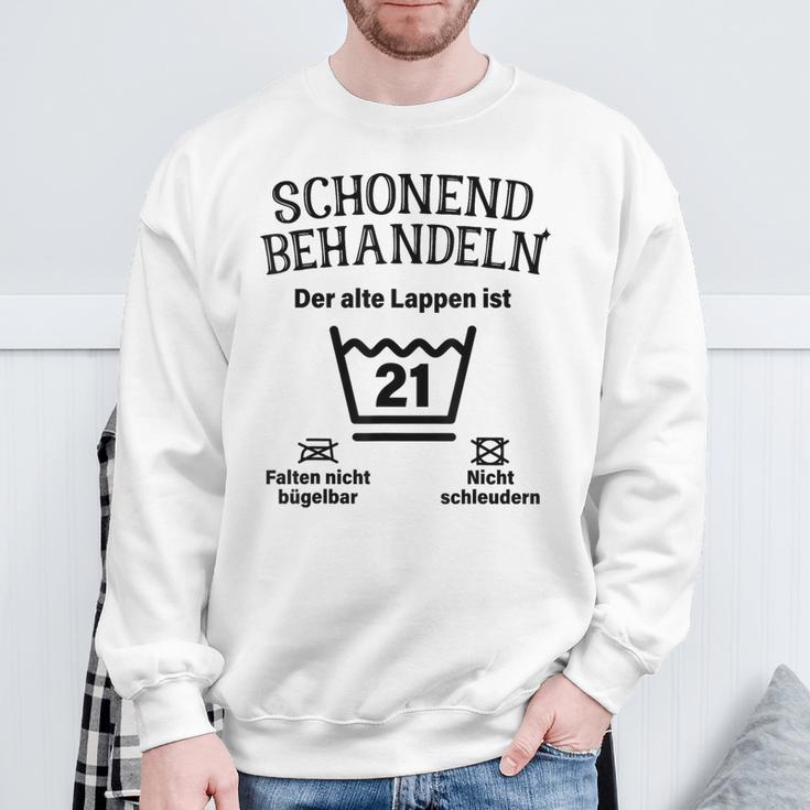 Schonend Treateln 21St Birthday Der Alte Lappen Ist 21 Sweatshirt Geschenke für alte Männer