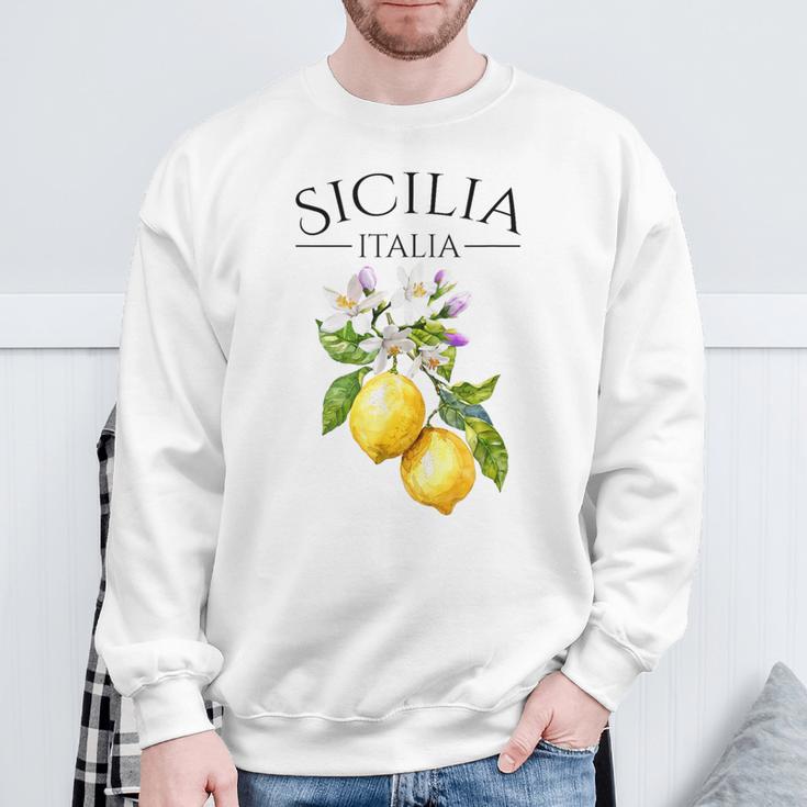 Sicilia Italian Souvenir Italy Lemon Sweatshirt Geschenke für alte Männer