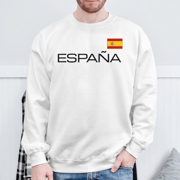 Spain Flag España Athletic Sports Jersey Style Sweatshirt Geschenke für alte Männer