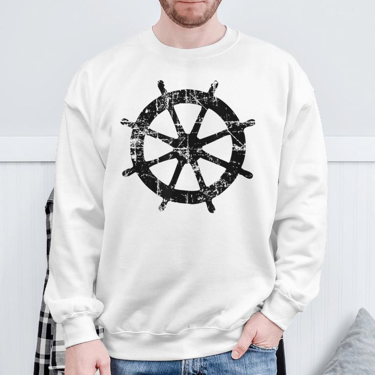 Sring Wheel Sringintage Boat & Sail Sweatshirt Geschenke für alte Männer