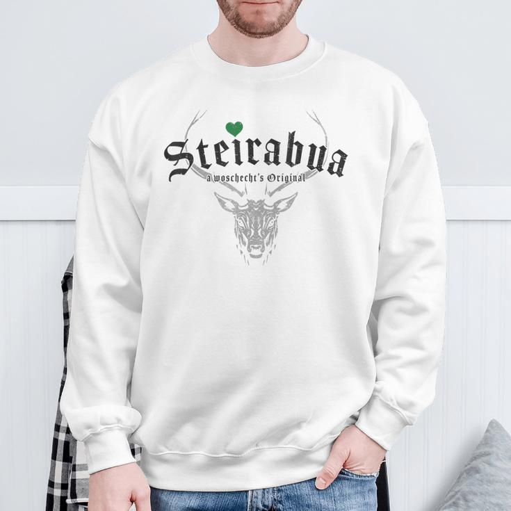 Steirabua A Wozechts Original Steirisch Steiermark Sweatshirt Geschenke für alte Männer