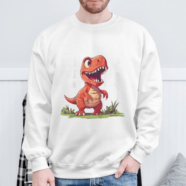 T-Rex 5Th Birthday Dino Ich Bin Schon 5 Jahre Alt German Langu Sweatshirt Geschenke für alte Männer