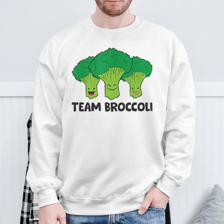 Team Broccolieganegetarian Broccoli Sweatshirt Geschenke für alte Männer