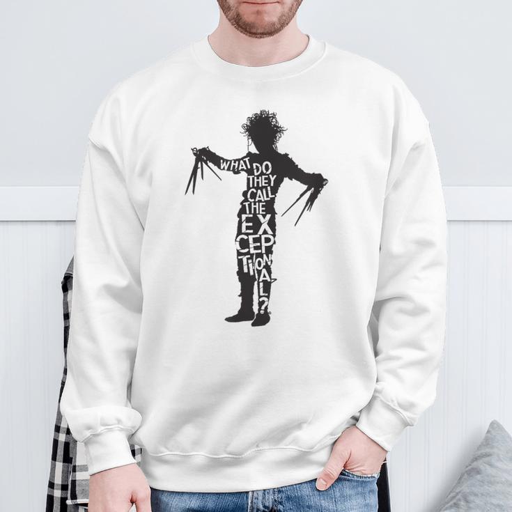 Tim Burton's Edward Scissorhands Movie Quote Sweatshirt Geschenke für alte Männer