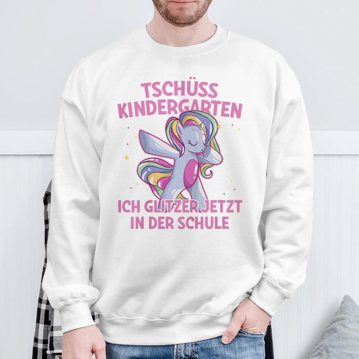 Tschüss Kindergarten Ich Glitzer In Der Schule Einschulung German Sweatshirt Geschenke für alte Männer