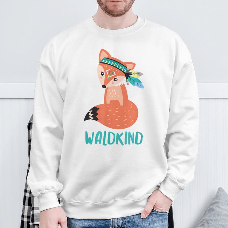 Waldkind Fuchs Sweatshirt Geschenke für alte Männer