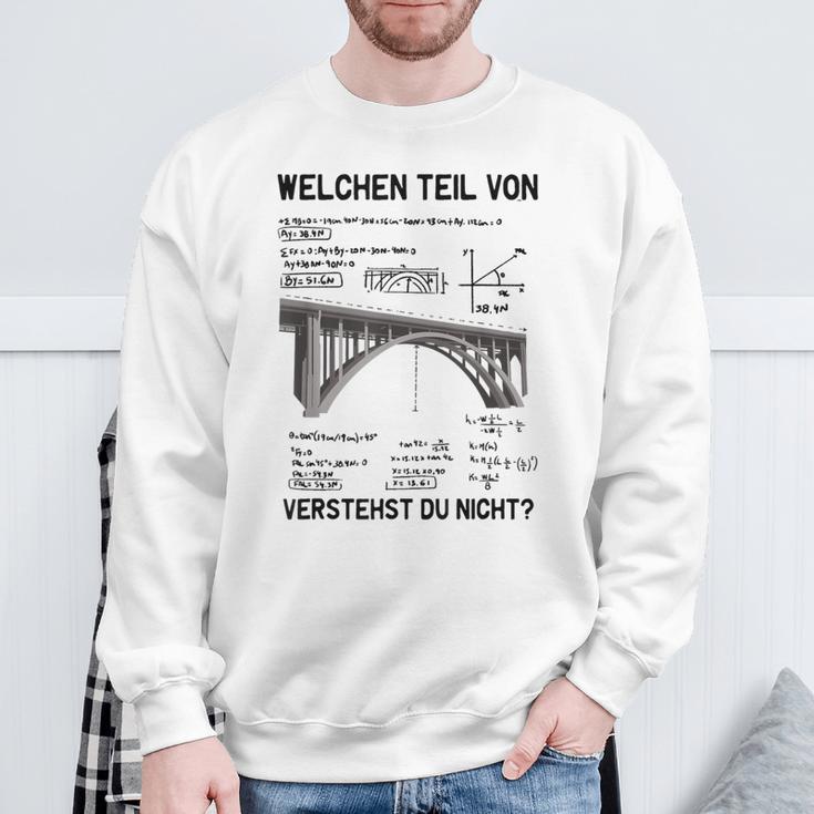 Wasonerstehst Du Nicht Ingenieur Statiker Bauingenieur Sweatshirt Geschenke für alte Männer