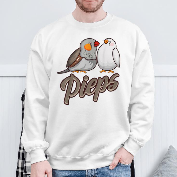 Zebrafink Pieps Sweatshirt Geschenke für alte Männer