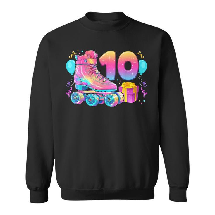 10º Cumpleaños Niña 10 Años Patines Número 10 Camisa de entrenamiento
