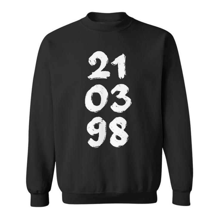 210398 Geburtsdatum Mit GeburtstagMonatJahr Sweatshirt